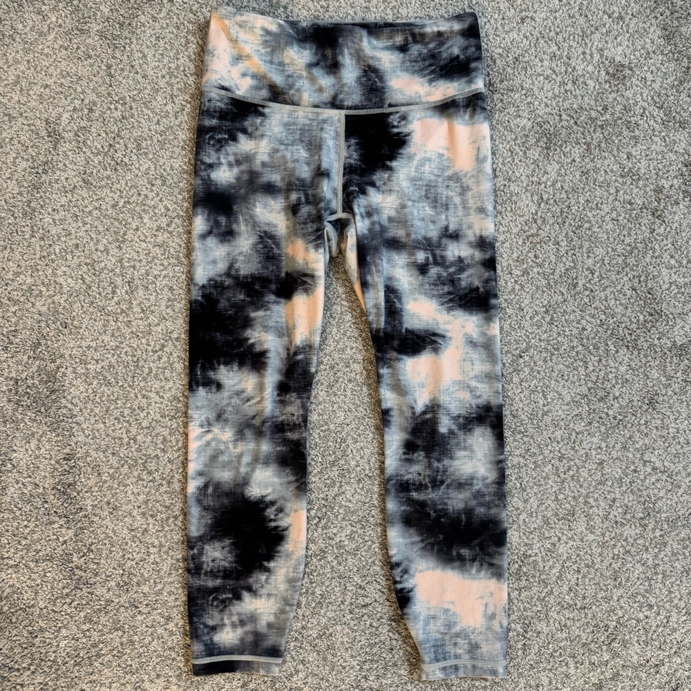 Athleta Elation 7/8 Tight Women's Petite Size SP Ice Dye Powervita Ankle